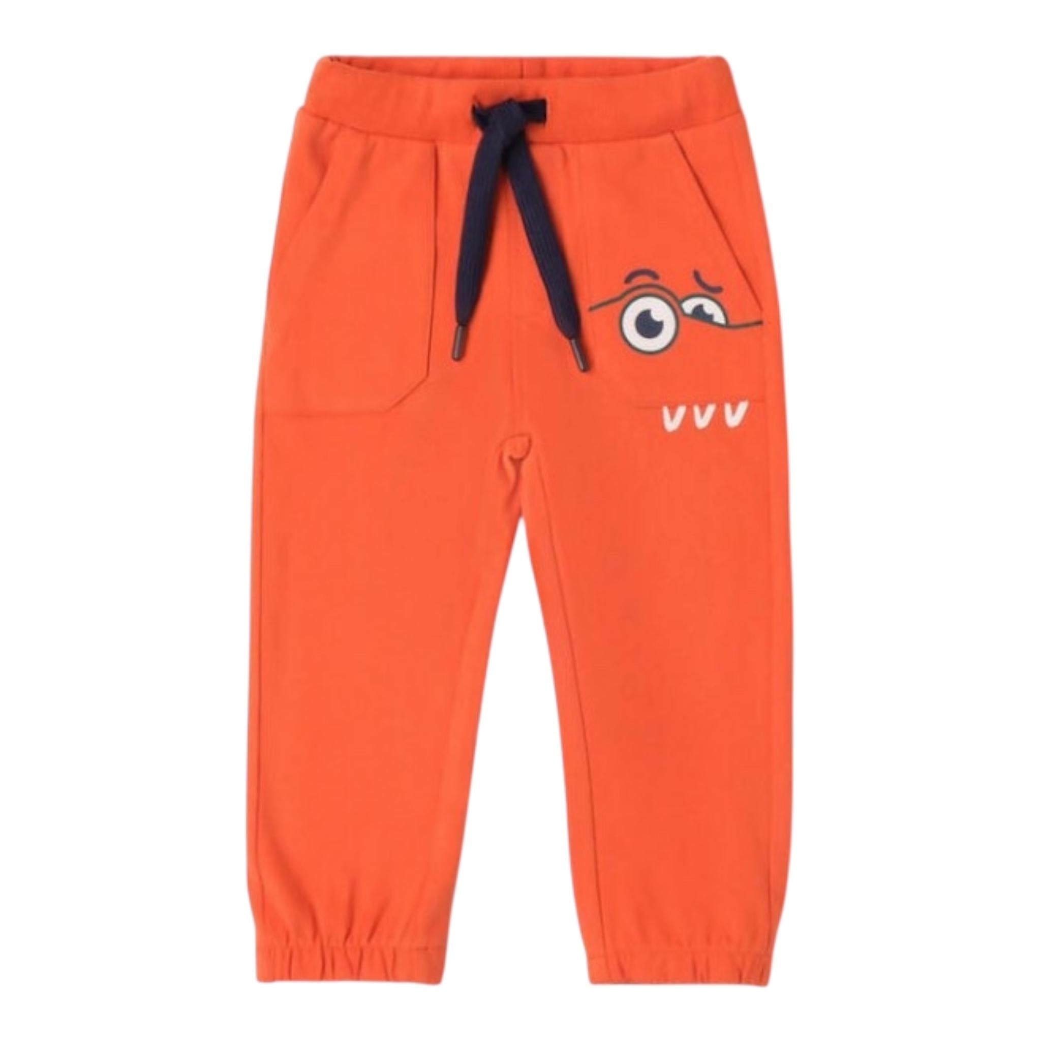SARABANDA pantalone modello tuta tinta unita Arancione per Bambino 07056 ARANCIONE SARABANDA 