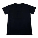 Cesare Paciotti Crewneck T-Shirt Solid Color with Black Print for Kids