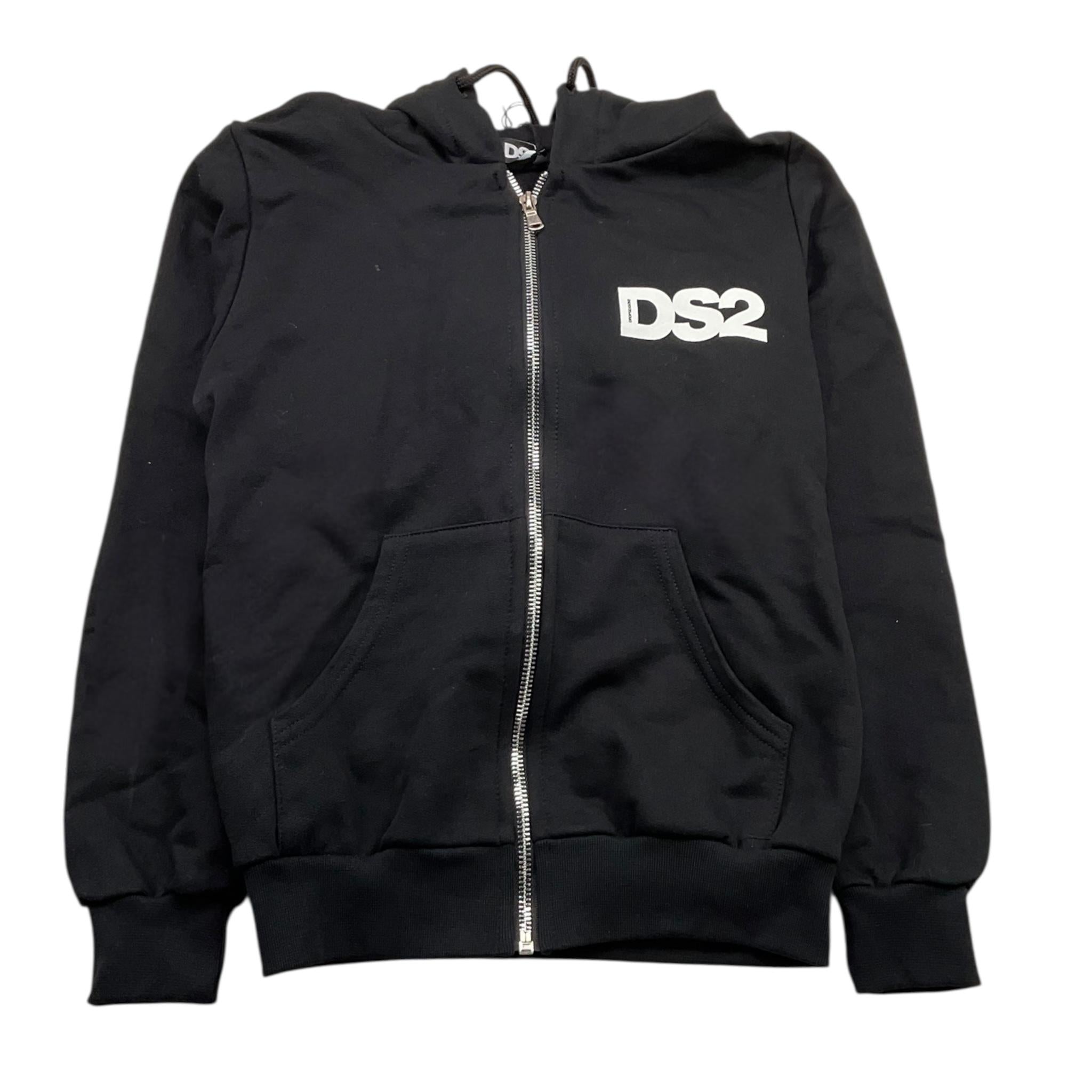 DROPSEASON2 felpa con zip e cappuccio tinta unita Nero per Bambino FW242K36X NERO DROPSEASON2 