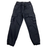 Replay Solid Color Pants With Elastic Waist Black For Boys
