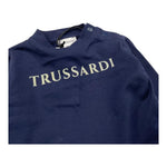 TRUSSARDI shirt girocollo tinta unita con stampa Blu per Neonato TIA25017TS BLU TRUSSARDI 
