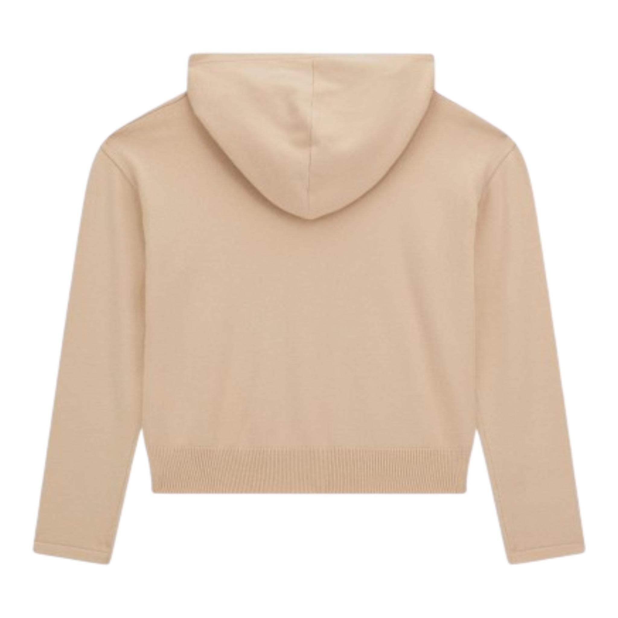 GUESS felpa tinta unita con cappuccio e logo Beige per Bambina J4BR16Z2V42 BEIGE GUESS 