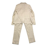 Sp1 Complete 3 Piece Ceremony Solid Color Jacket-Vest-Pants Cream For Newborn
