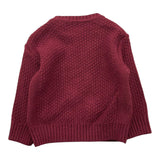 LE BEBE' maglia girocollo tinta unita con trecce Bordeaux per Neonato LBB5142 BORDEAUX LE BEBE' 