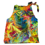 Gaelle Multicolor Fantasy Print Sleeveless Shirt for Girls