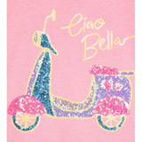 Billieblush T-Shirt Tinta Unita con Stampa Paillettes per Bambina U20950 ROSA BillIEBLUSH 