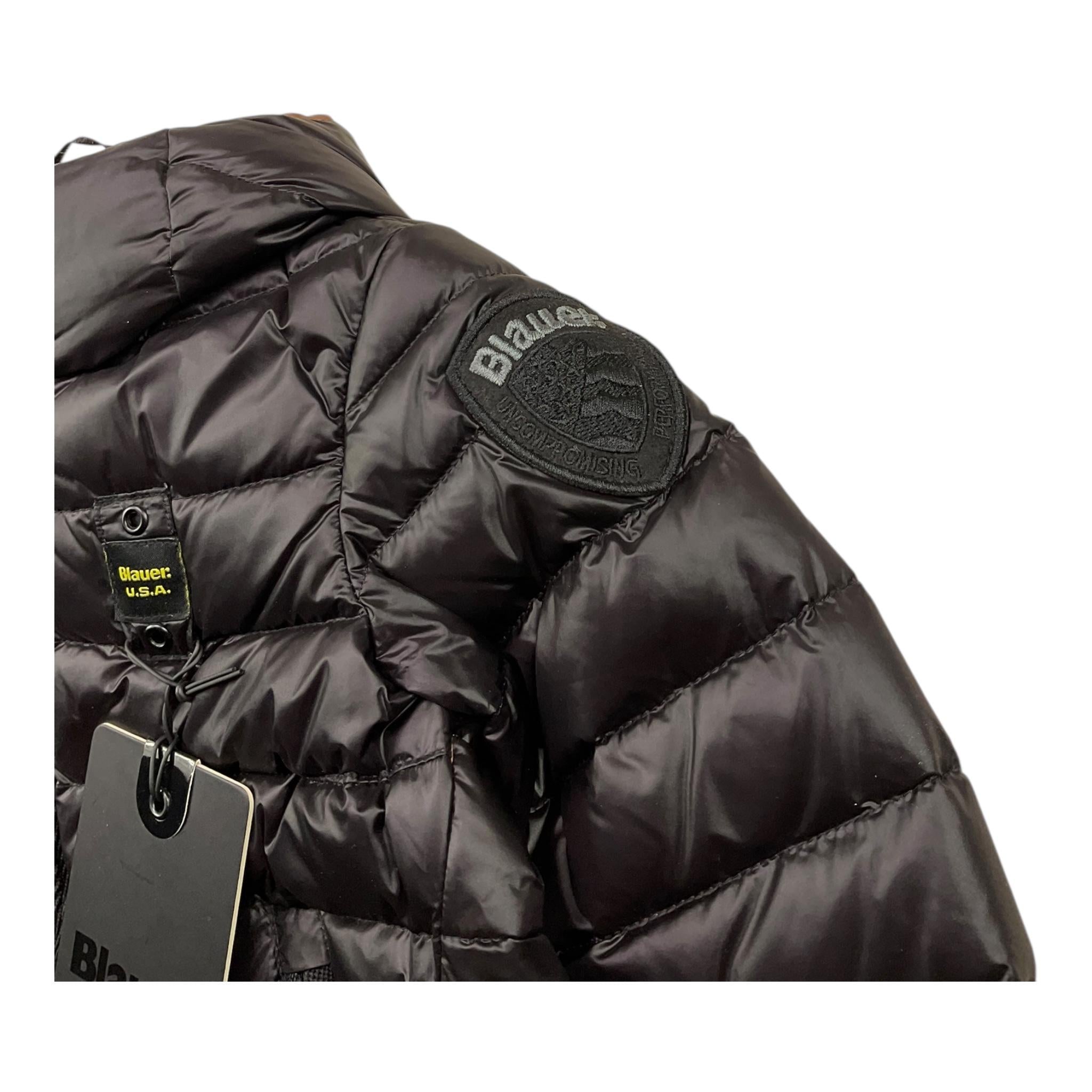BLAUER giubbino tinta unita con cappuccio Nero per Neonato 22WBLGV03425 NERO BLAUER 