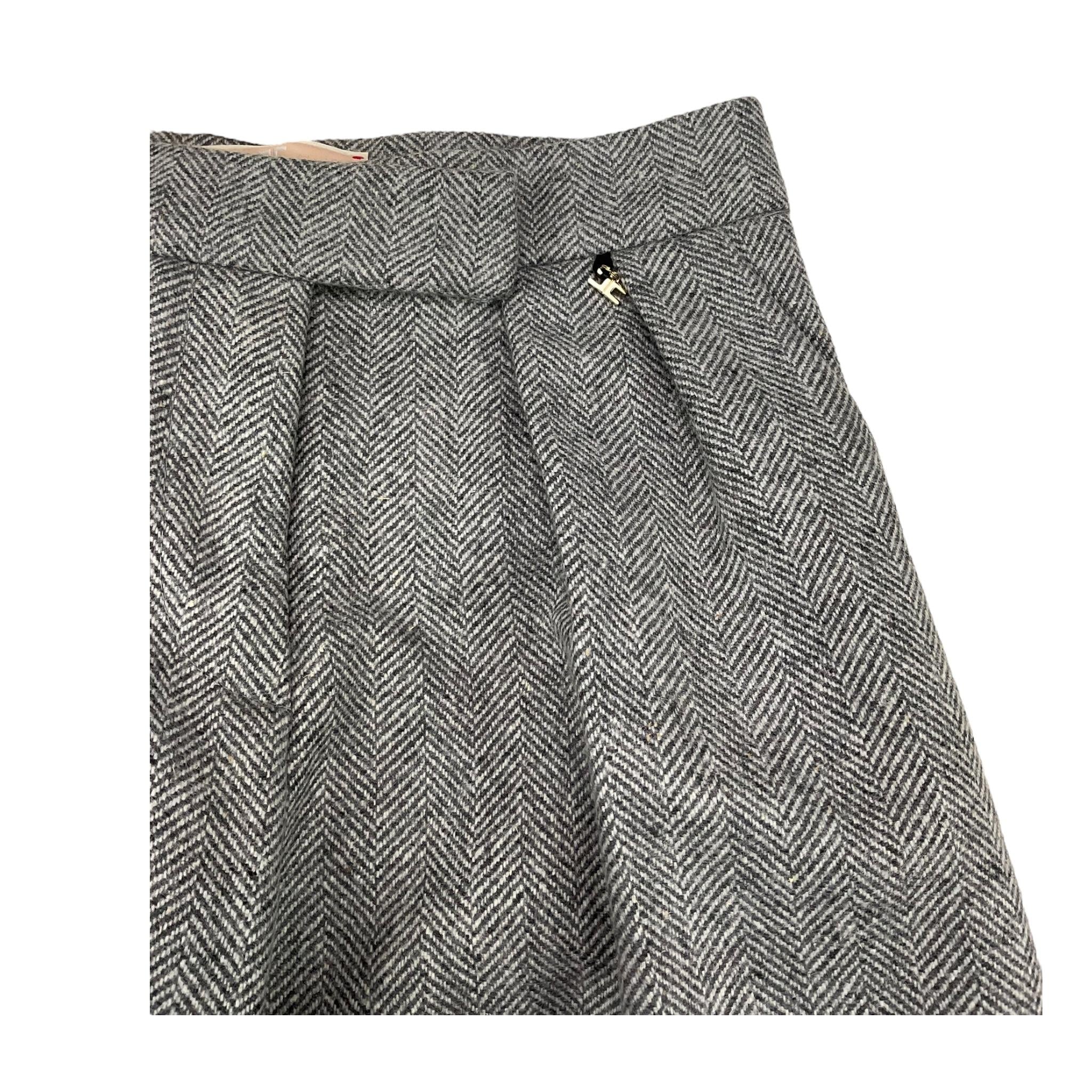 ELISABETTA FRANCHI pantalone tinta unita modello palazzo Grigio per Bambina EFPA248 GRIGIO ELISABETTA FRANCHI 