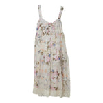 Dixie Abito Tinta Unita con Fantasia Fiori per Bambina AB57364G39 BEIGE DIXIE 