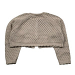 Per Te Coprispalle Tinta Unita Traforato per Neonata 33935 SABBIA PER TE 