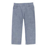 Trussardi Pantalone tinta unita con 5 Tasche Blu per Neonato TIP25035JEN BLU TRUSSARDI 