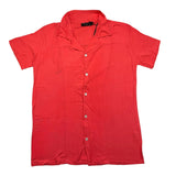Make Coral Solid Color Half Sleeve Shirt For Boys