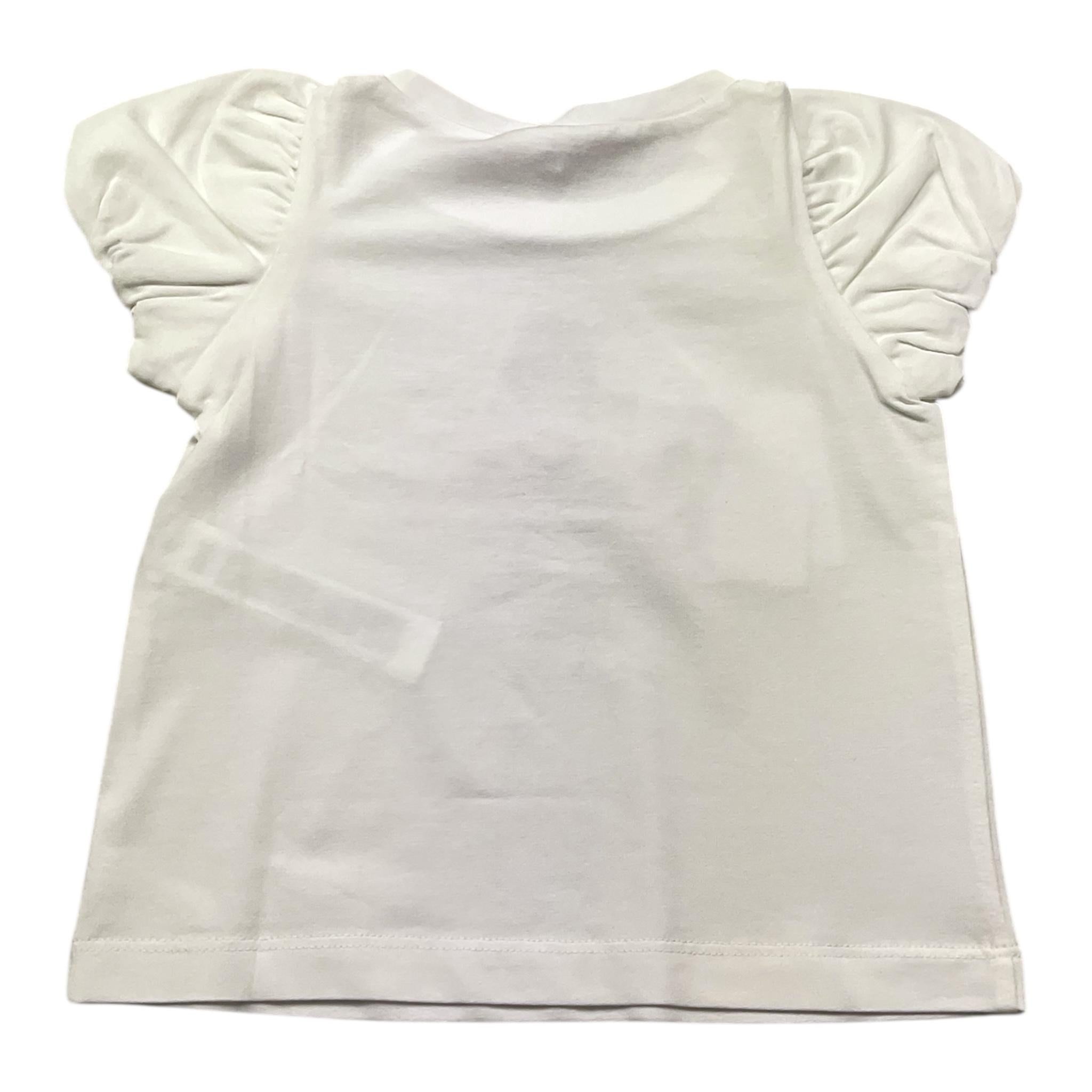 Liu Jo T-Shirt Girocollo Tinta Unita con Stampa per Neonata KA5008N BIANCO LIU JO 