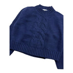 DONDUP maglia tinta unita mezzo collo Blu per Neonata DMMA001N BLU DONDUP 