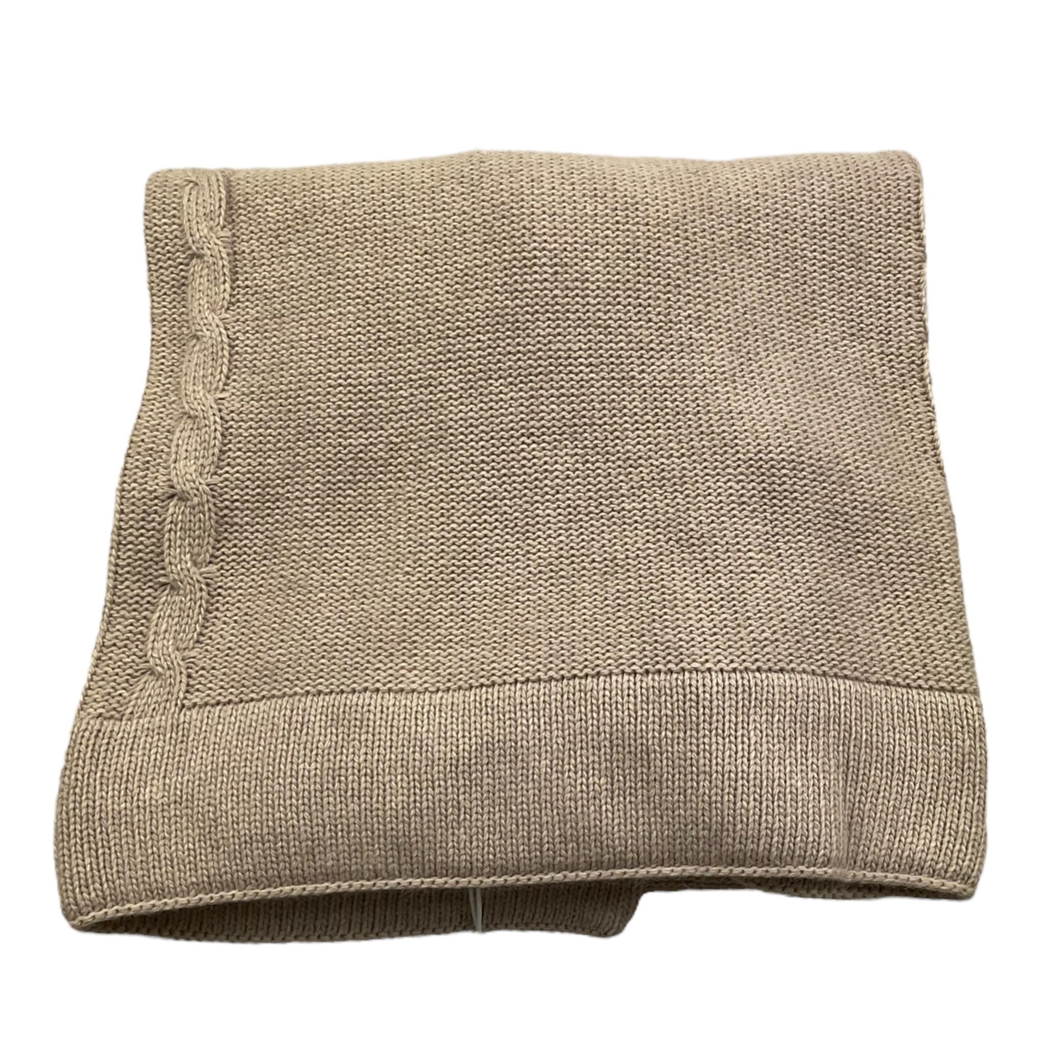 LE BEBE' coperta tinta unita con ricami Beige per Neonato LBB5057 BEIGE LE BEBE' 