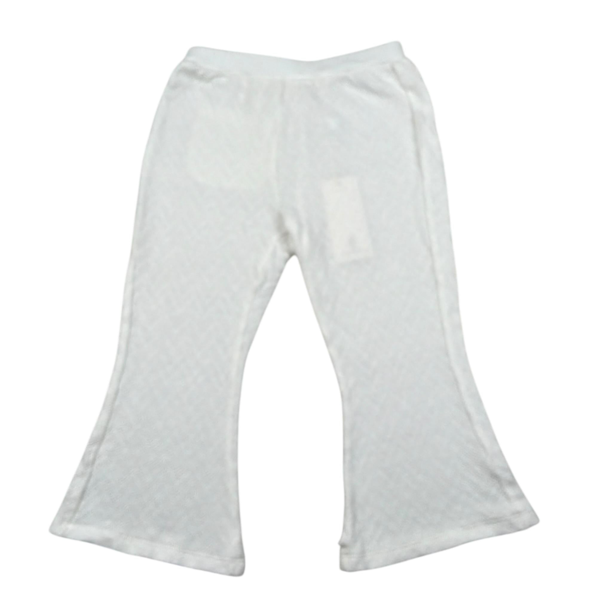 Zhoe & Tobiah Pantalone Tinta Unita Modello Zampa per Bambina CNA4F BIANCO ZHOE & TOBIAH 