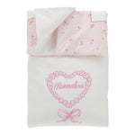 Monnalisa Coperta Tinta Unita con Stampa per Neonata 35D002 BIANCO MONNALISA 