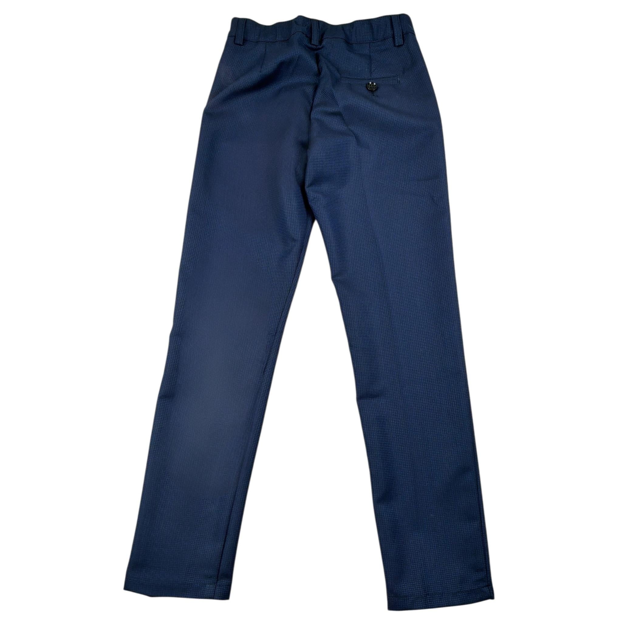 Daniele Alessandrini Pantalone Tinta Unita con Girovita Regolabile per Bambino 1235P00111 BLU DANIELE ALESSANDRINI 