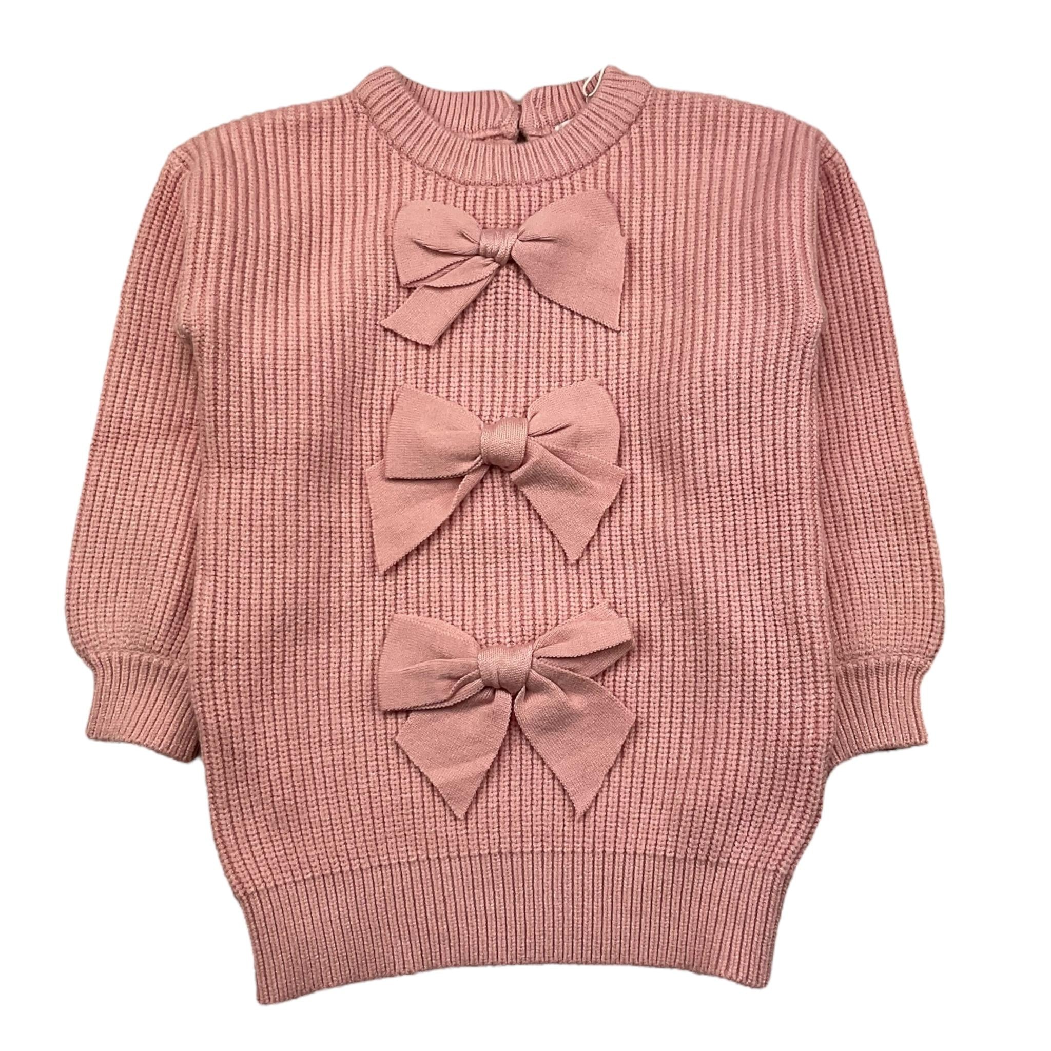 U+è BY MISS GRANT abito tinta unita con fiocchi Rosa per Bambina UE1469 ROSA U+è BY MISS GRANT 