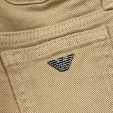 EMPORIO ARMANI pantalone tinta unita con elastico in vita Beige per Neonato 6DHJ95 BEIGE EMPORIO ARMANI 