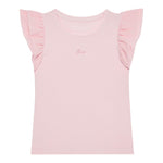 Guess T-Shirt Tinta Unita con Tulle per Neonata K5RI22K6YW4X ROSA GUESS 