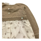 PAZ RODRIGUEZ pagliaccetto manica lunga bicolore Beige per Neonata 005121902 BEIGE PAZ RODRIGUEZ 