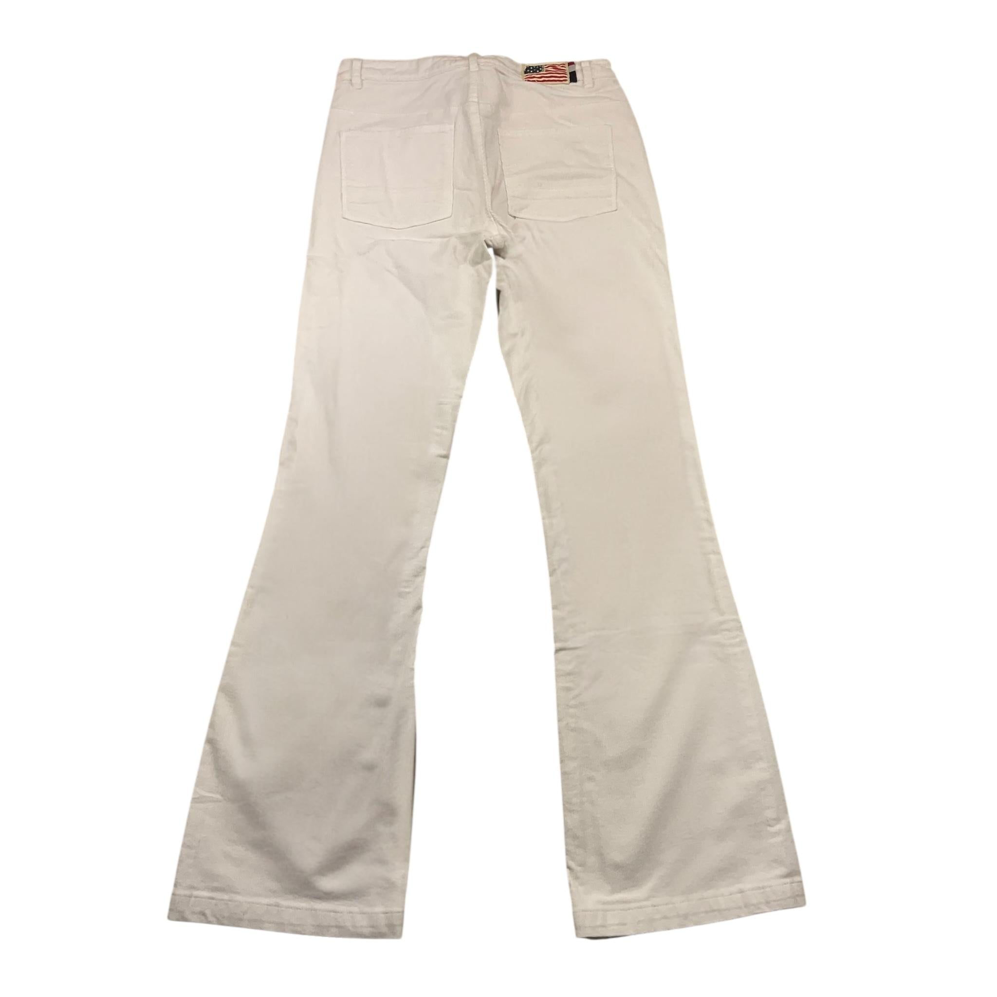 U.S. POLO ASSN pantalone tinta unita modello zampa Bianco per Bambina US40648002 BIANCO U.S. POLO ASSN 