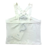 Little Ludo Top Solid Color With Cherry Applique White For Girls