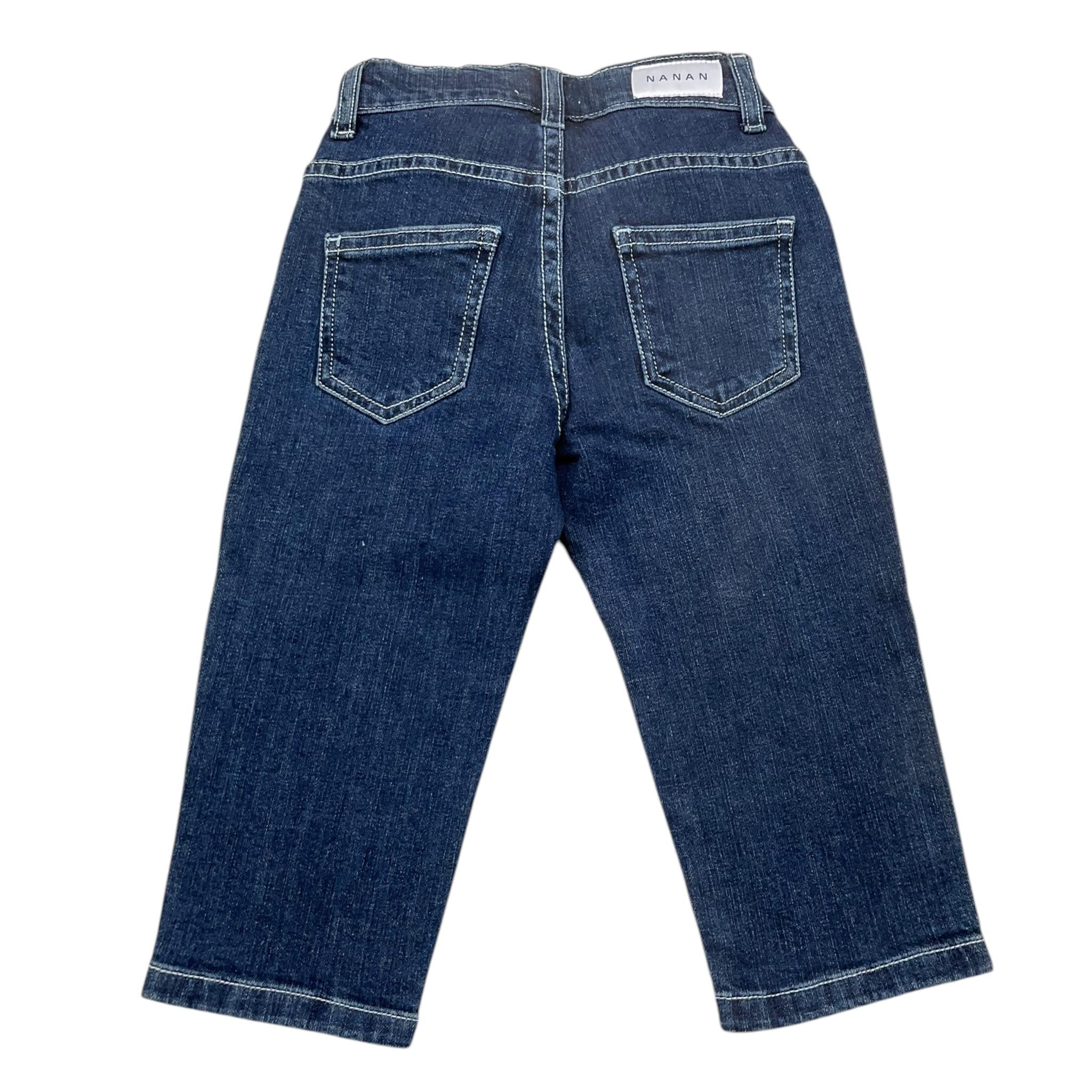 NANAN jeans tinta unita con girovita regolabile Blu per Neonato I2423012BL BLU NANAN 