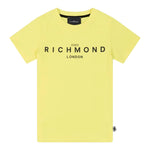 John Richmond T-Shirt Girocollo Tinta Unita con Stampa per Bambino RBP25003TSX GIALLO JOHN RICHMOND 