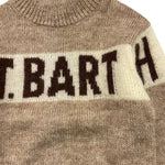 SAINT BARTH maglia mezzo collo tinta unita con stampa Sabbia per Bambina DANY SABBIA SAINT BARTH 