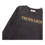 TRUSSARDI shirt girocollo tinta unita con stampa in contrasto Nero per Bambino TBA25114TS NERO TRUSSARDI 