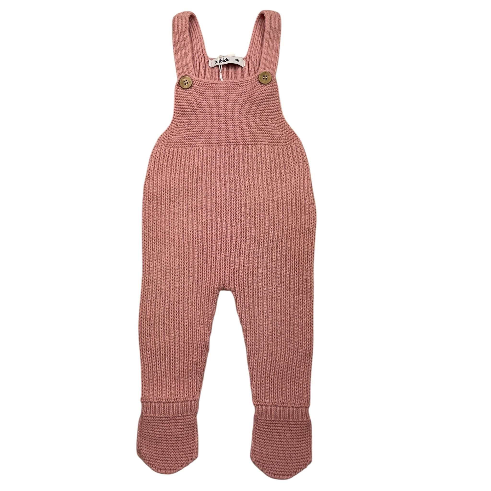 BABIDU salopette tinta unita con bottoni Rosa per Neonata 20682F ROSA BABIDU 