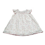 Babidu Abito Tinta Unita con Stampa per Neonata 90406 BIANCO BABIDU 