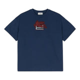 ETRO t-shirt girocollo tinta unita con logo Blu per Bambino GV8P51 BLU ETRO 