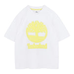 Timberland T-Shirt Girocollo Tinta Unita con Stampa per Bambino T60482 BIANCO TIMBERLAND 