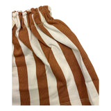 Aventiquattrore Solid Color Skirt with White Striped Pattern for Baby Girl