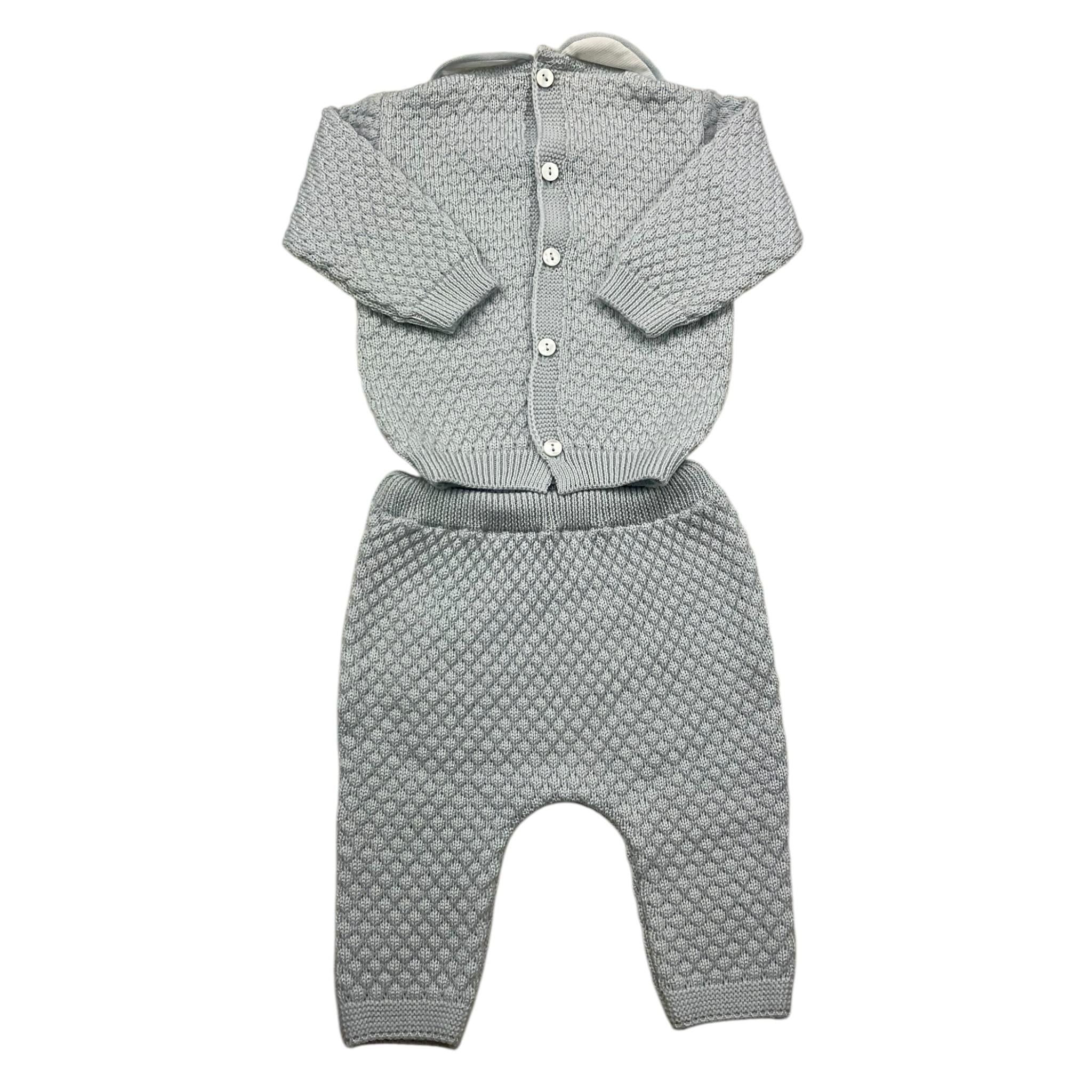 LITTLE BEAR completo 2 pezzi maglia-ghettina tinta unita Azzurro per Neonato 9102 AZZURRO LITTLE BEAR 