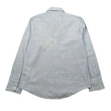 U.S. Polo Assn Camicia Manica Lunga Tinta Unita con Logo per Bambino US41504004 AZZURRO U.S. POLO ASSN 