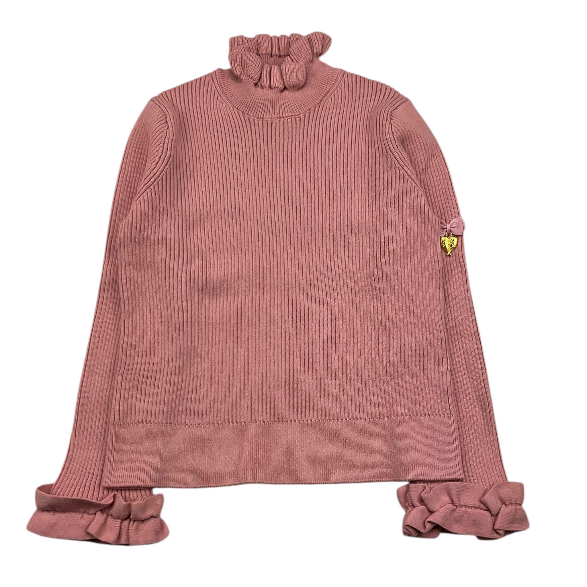 ANGEL'S FACE maglia mezzo collo tinta unita a costine Rosa per Bambina ELMA ROSA ANGEL'S FACE 