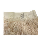 MISS BLUMARINE gonna tinta unita con piume Panna per Neonata IF4129 PANNA MISS BLUMARINE 