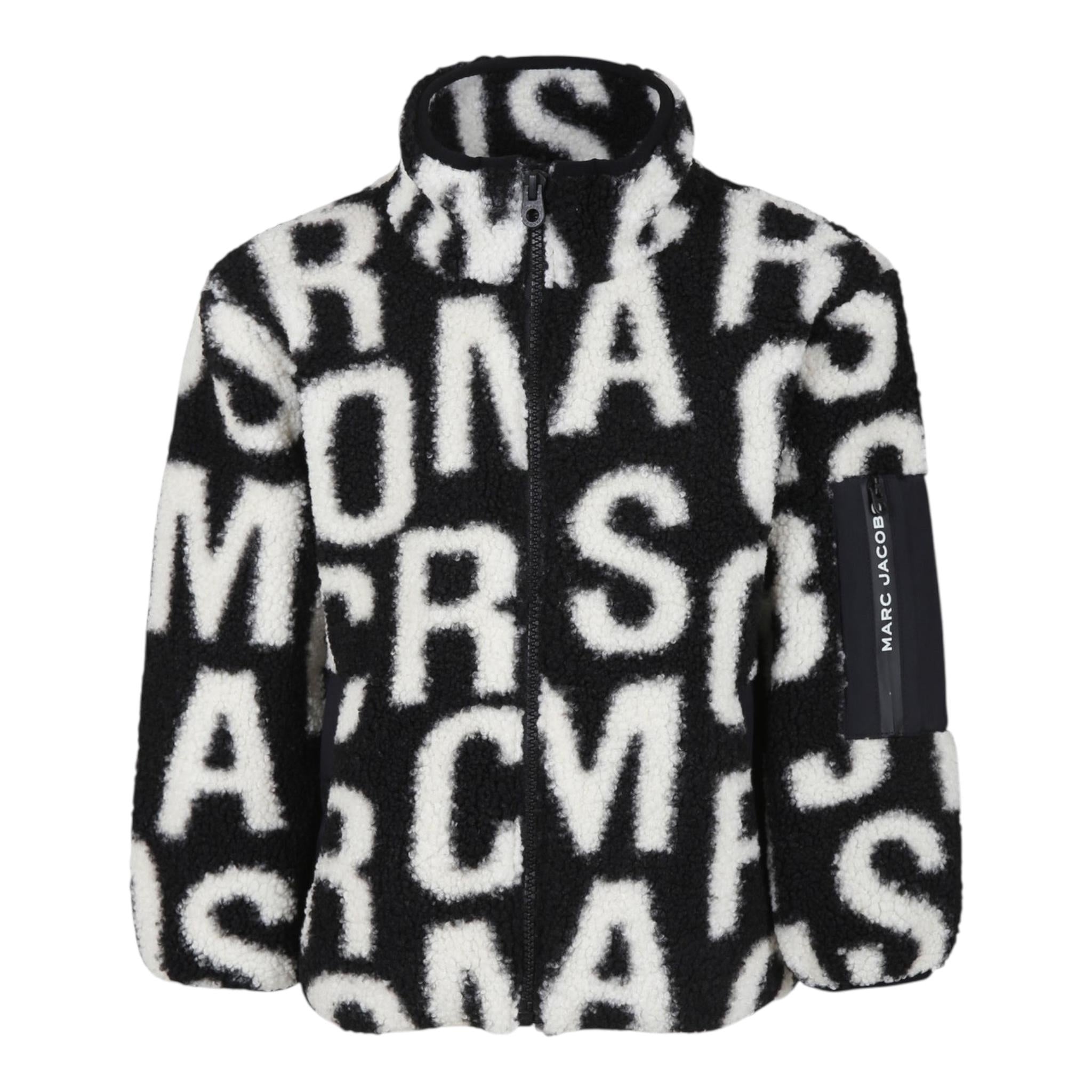 MARC JACOBS cappotto bicolore modello teddy logato Bianco/nero per Neonato W60261 BIANCO/NERO MARC JACOBS 