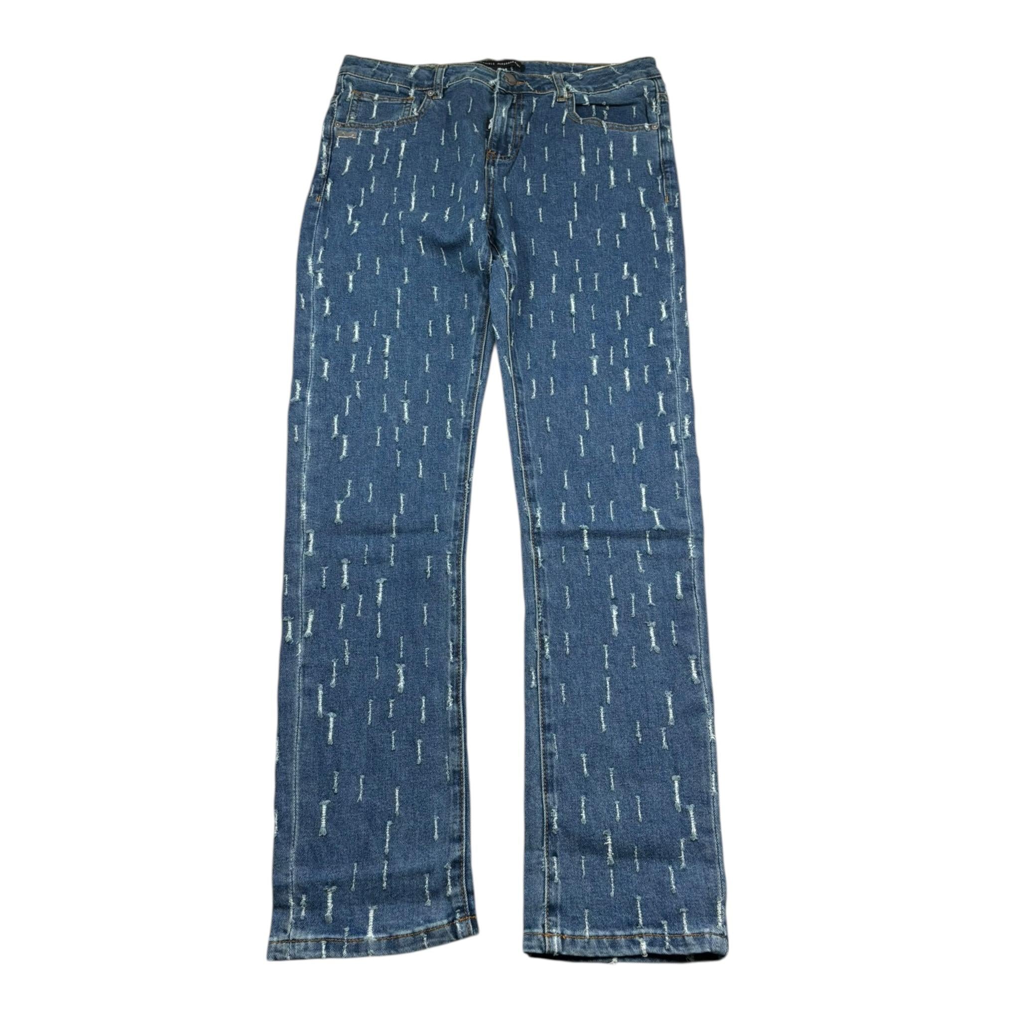Daniele Alessandrini Jeans Tinta Unita con Strappi per Bambino 1235PD00257X BLU DANIELE ALESSANDRINI 