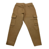 Boss Plain Pants With Pockets And Elastic Waist Camel For Newborn