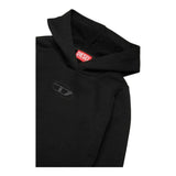 DIESEL abito in felpa tinta unita con cappuccio Nero per Bambina J02012 NERO DIESEL 
