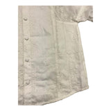 Chloe' Plain Half Sleeve Shirt With Embroidery White For Girls