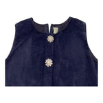 SIMONETTA abito giromanica tinta unita Blu per Bambina SV1A62 BLU SIMONETTA 