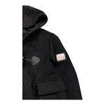 DANIELE ALESSANDRINI cappotto tinta unita con cappuccio Nero per Bambino 1231O00016X NERO DANIELE ALESSANDRINI 