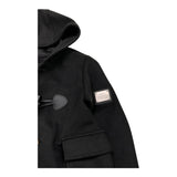 DANIELE ALESSANDRINI cappotto tinta unita con cappuccio Nero per Bambino 1231O00016X NERO DANIELE ALESSANDRINI 