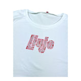 Liu Jo T-Shirt Girocollo Tinta Unita con Brillantini per Bambina GA5019XX BIANCO LIU JO 